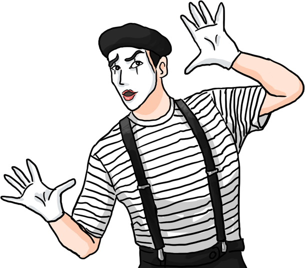 The best free Mime drawing images. Download from 44 free drawings of