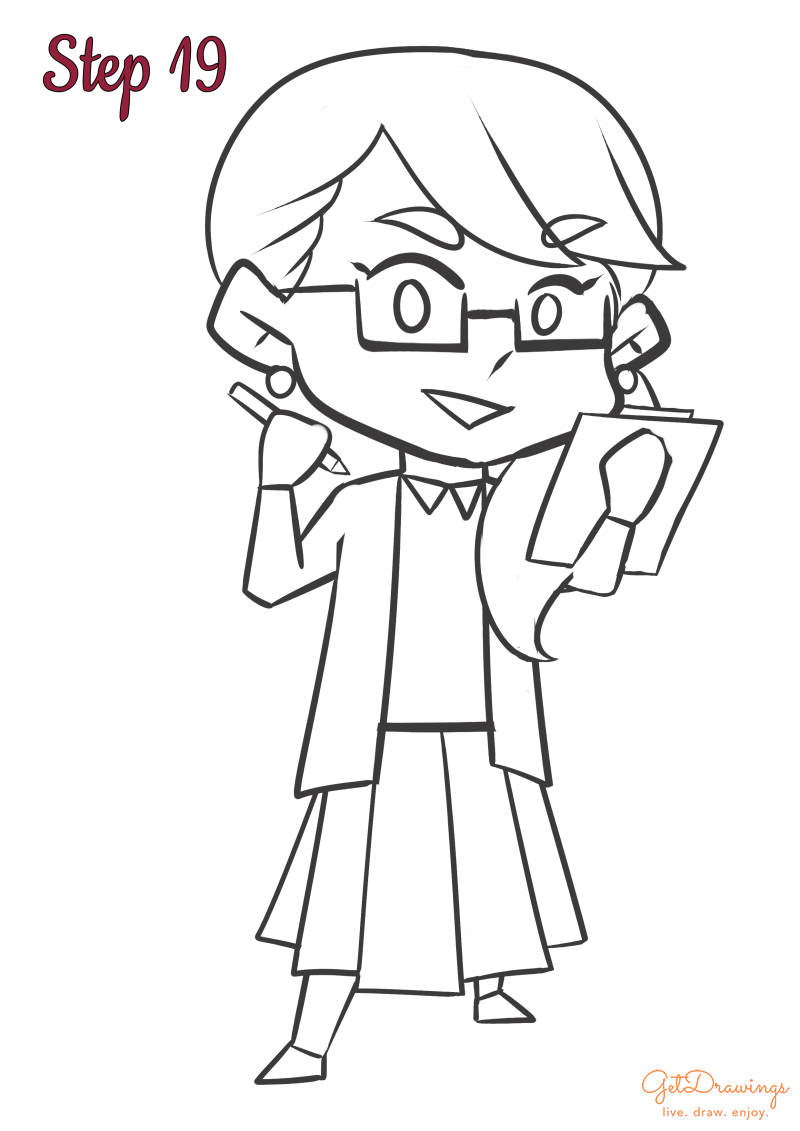 How to draw a Teacher?