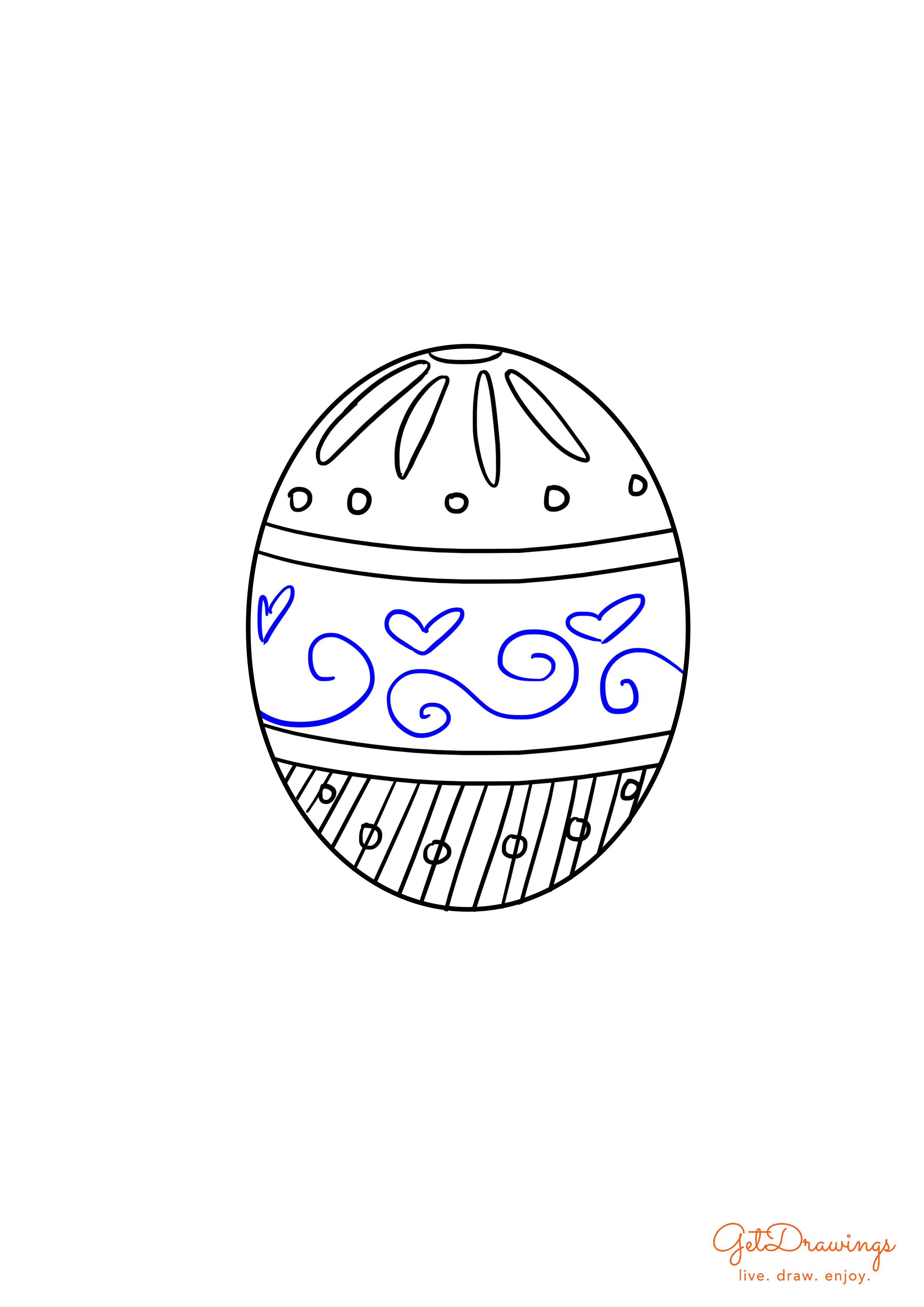 How to draw an Easter Egg?