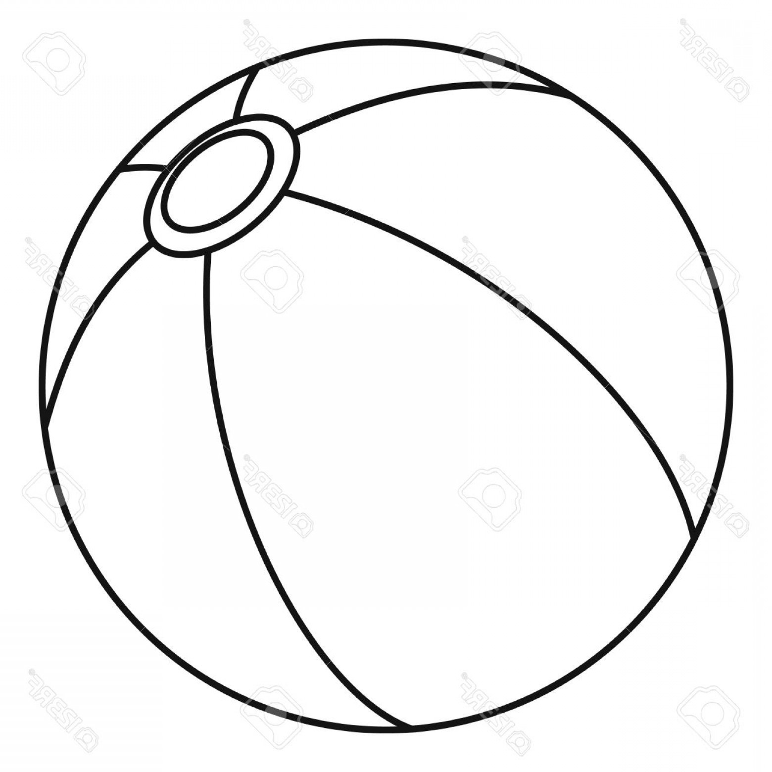Beach Ball Vector at GetDrawings Free download
