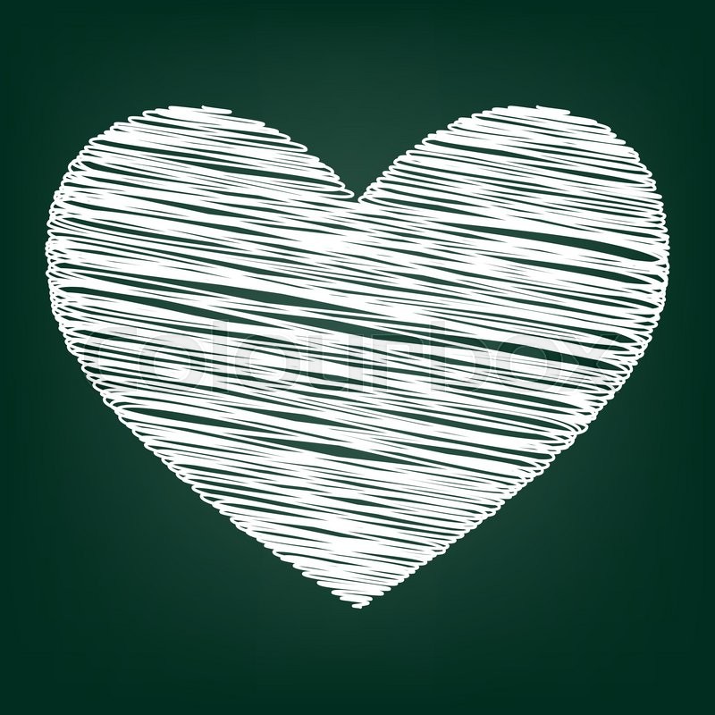Chalk Heart Vector at GetDrawings Free download