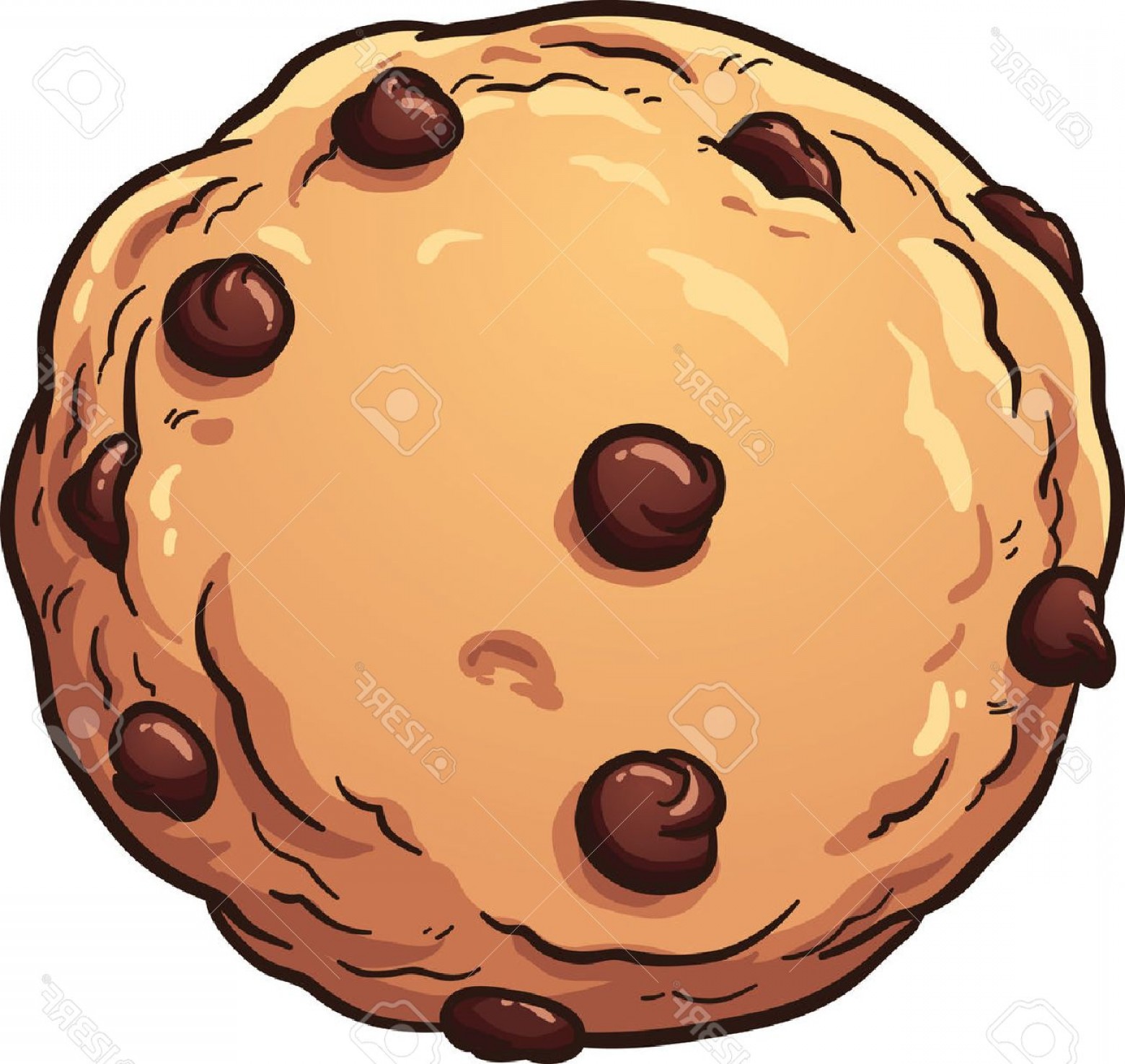 Chocolate Chip Cookie Vector at GetDrawings Free download
