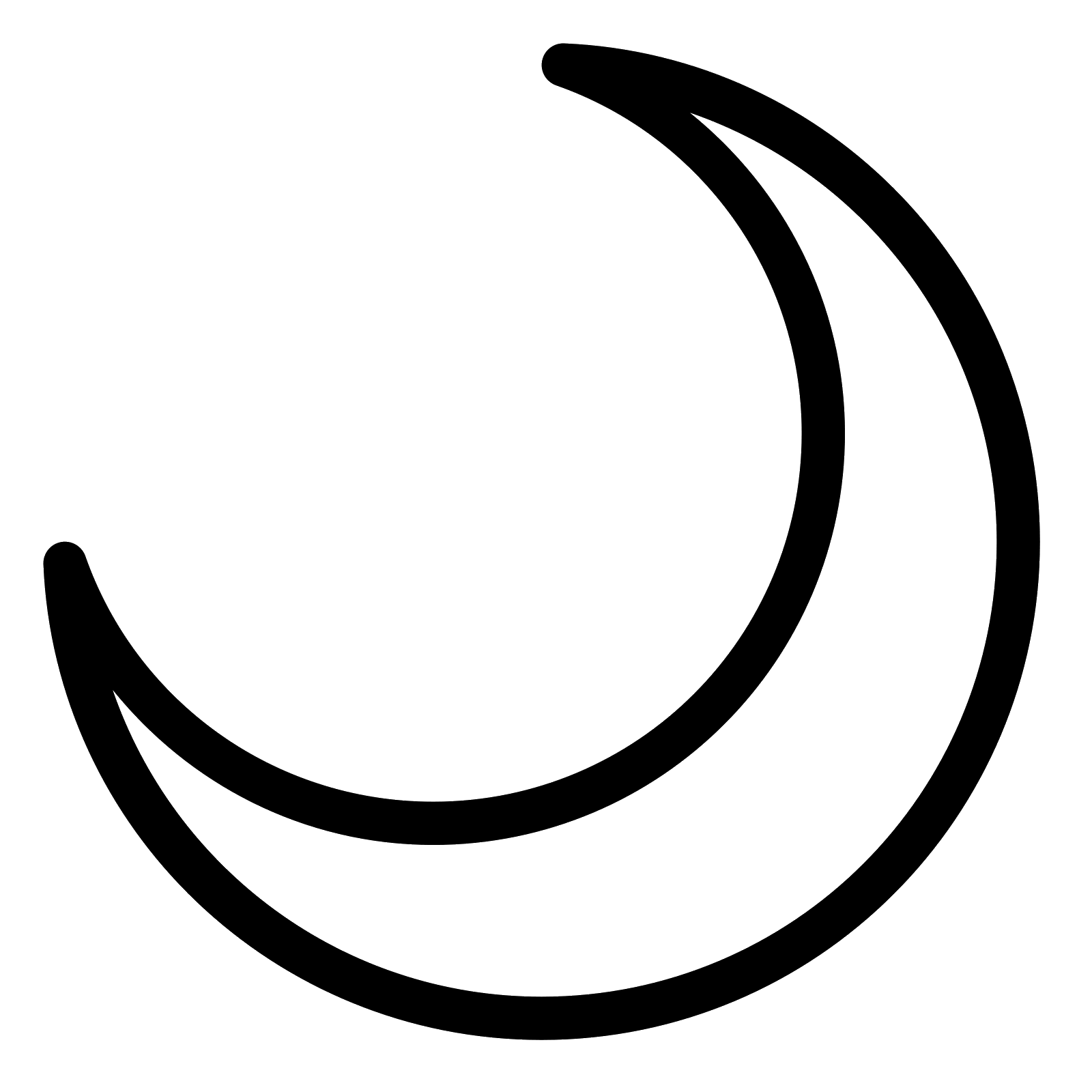Crescent Moon Vector at GetDrawings Free download