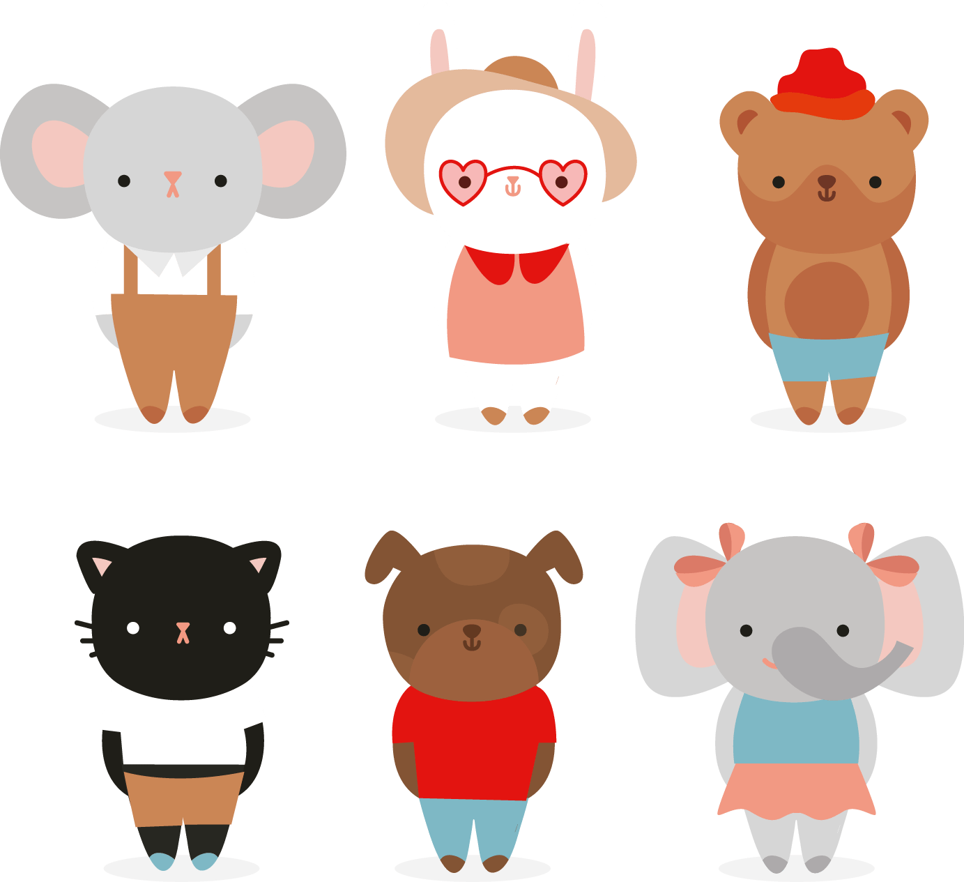 Cute Animal Vector at GetDrawings Free download