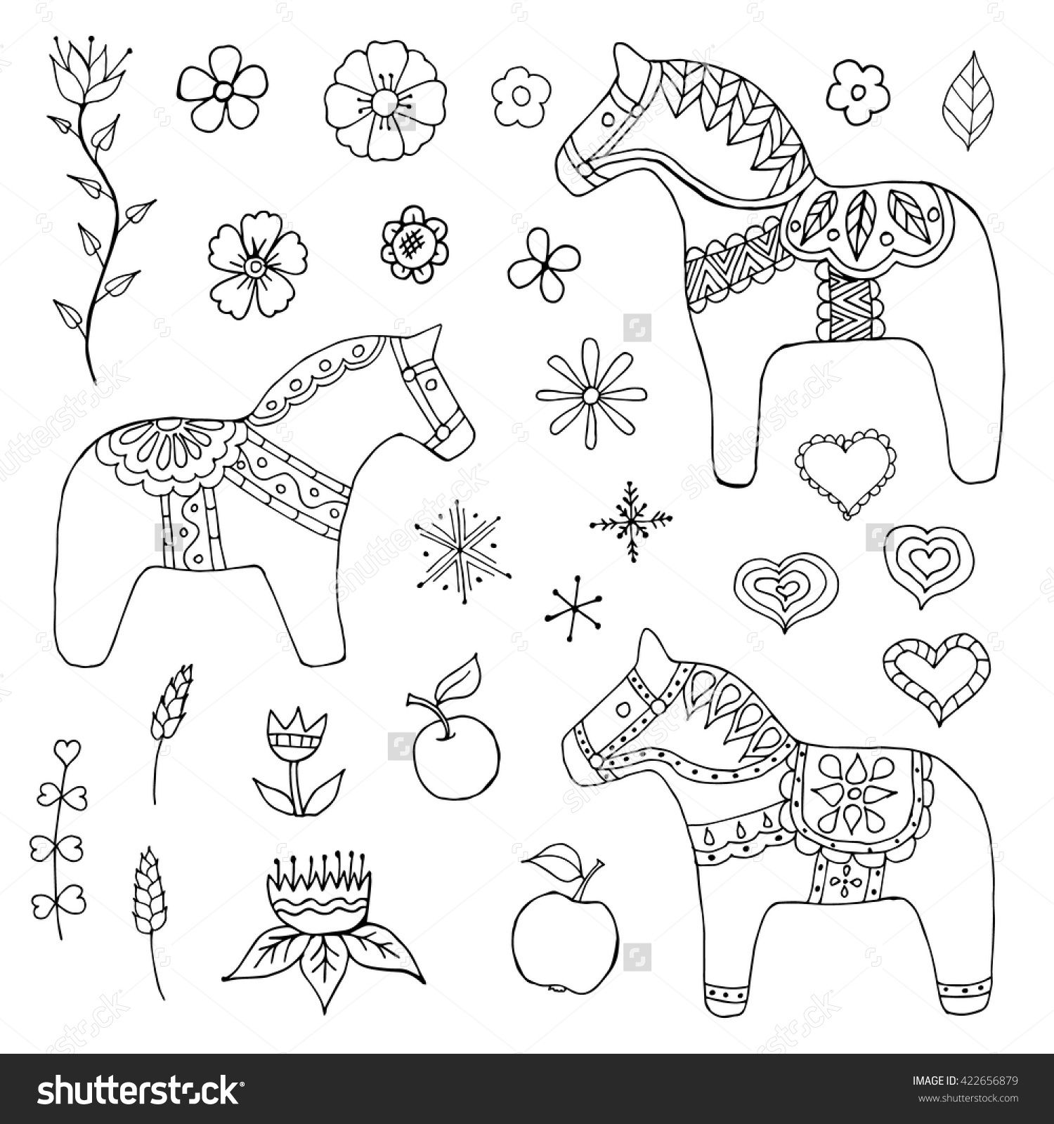 Dala Horse Vector at GetDrawings Free download