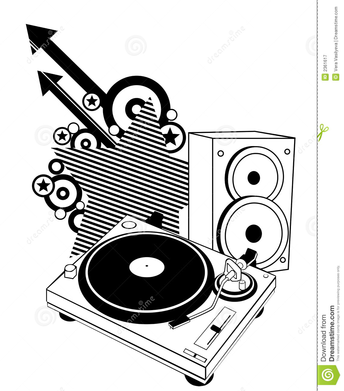 Dj Turntable Vector at GetDrawings Free download