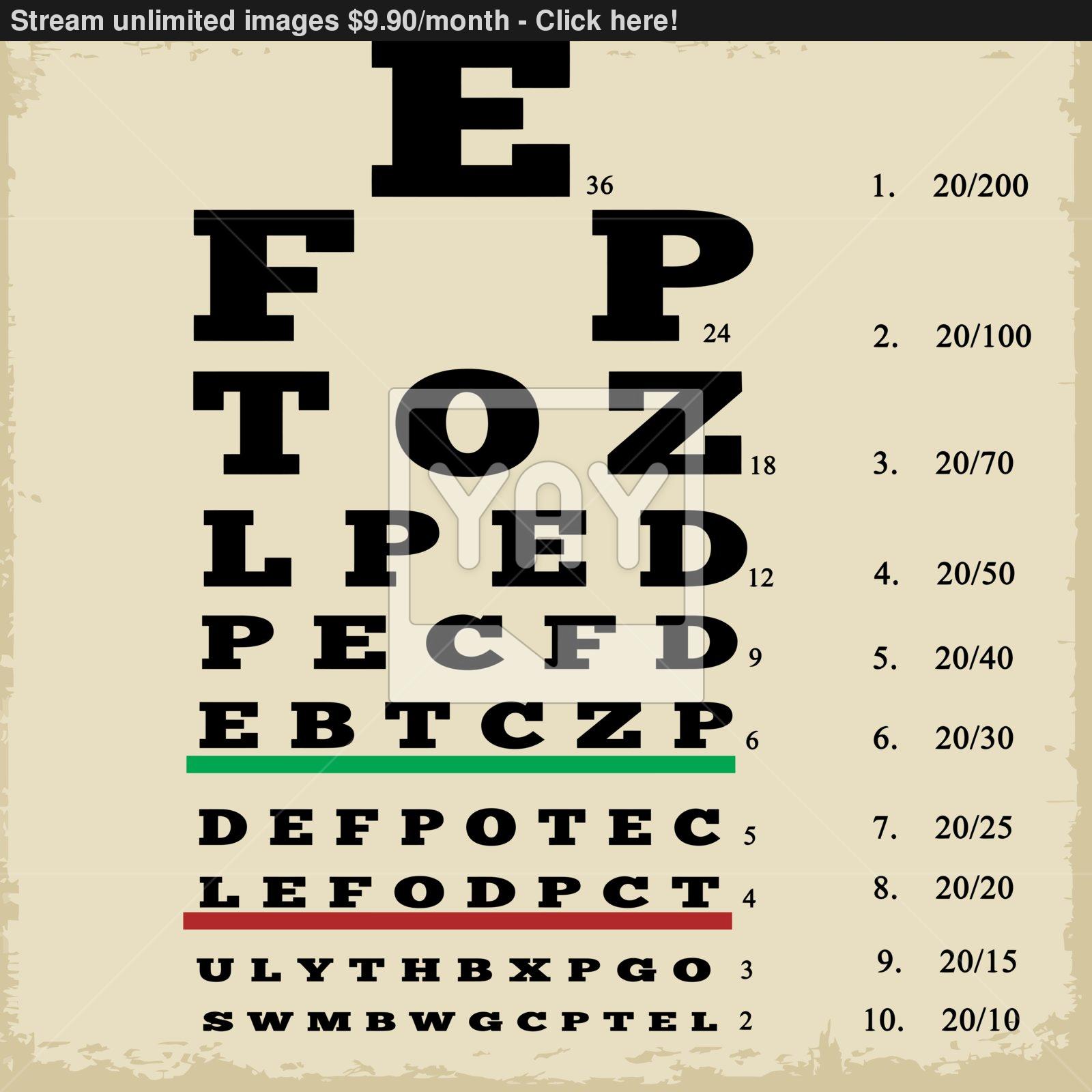 Eye Chart Vector at GetDrawings Free download