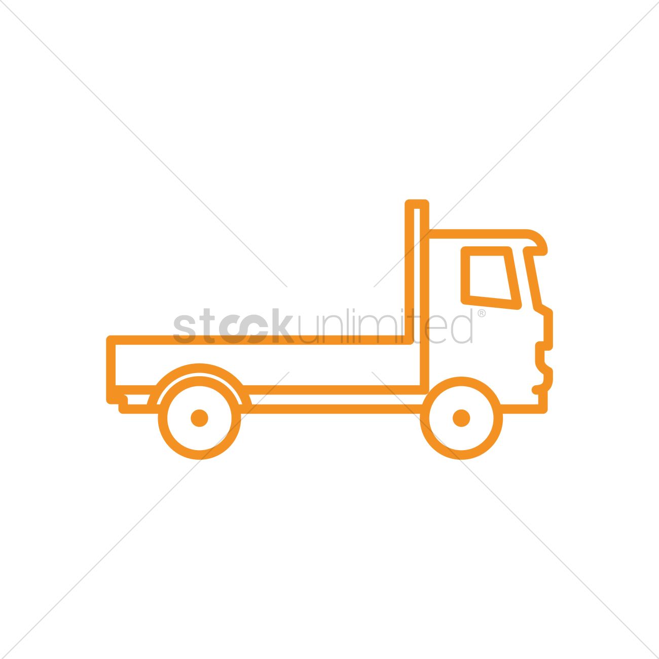Flatbed Truck Vector at GetDrawings Free download