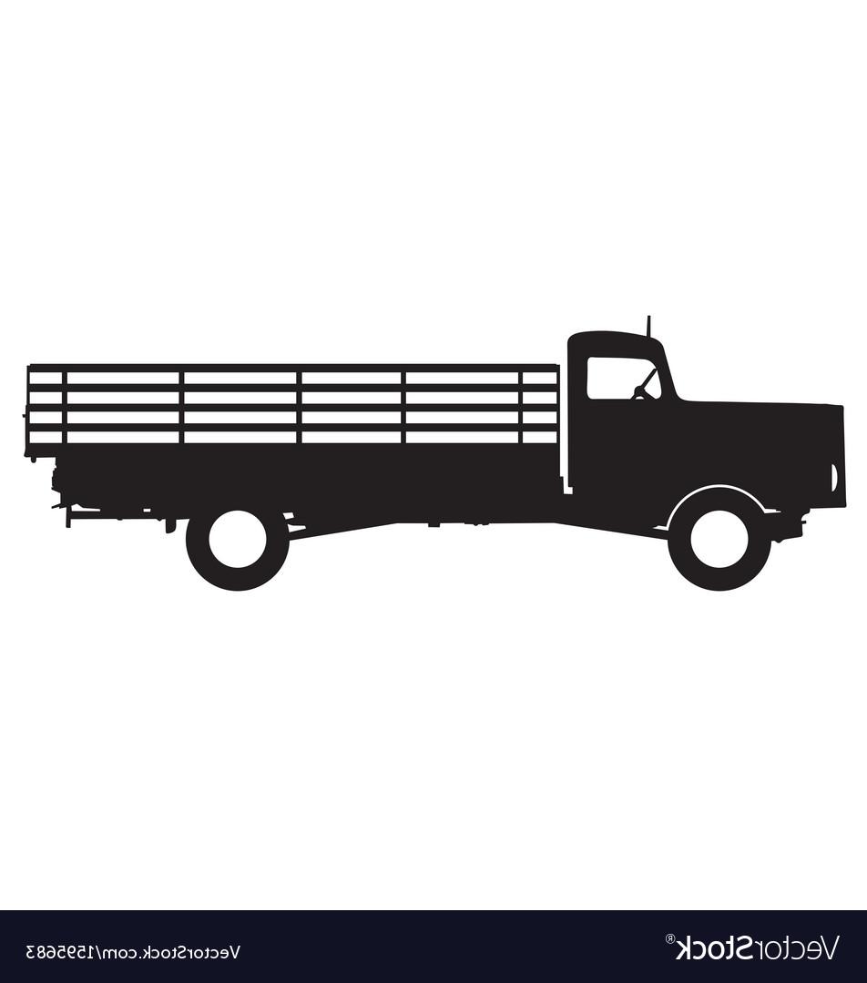 Flatbed Truck Vector at GetDrawings Free download