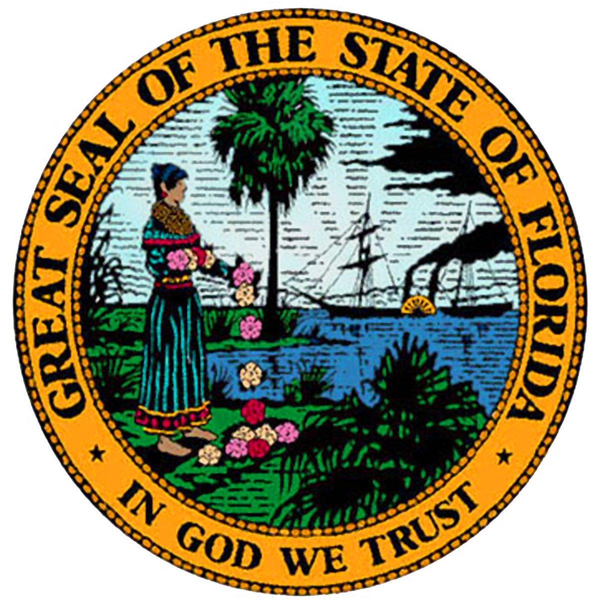 Florida State Seal Vector at GetDrawings Free download