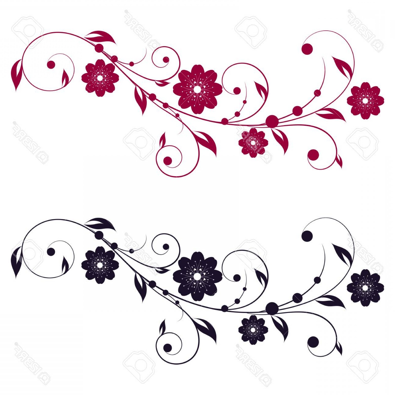 Flower Swirl Vector at GetDrawings Free download