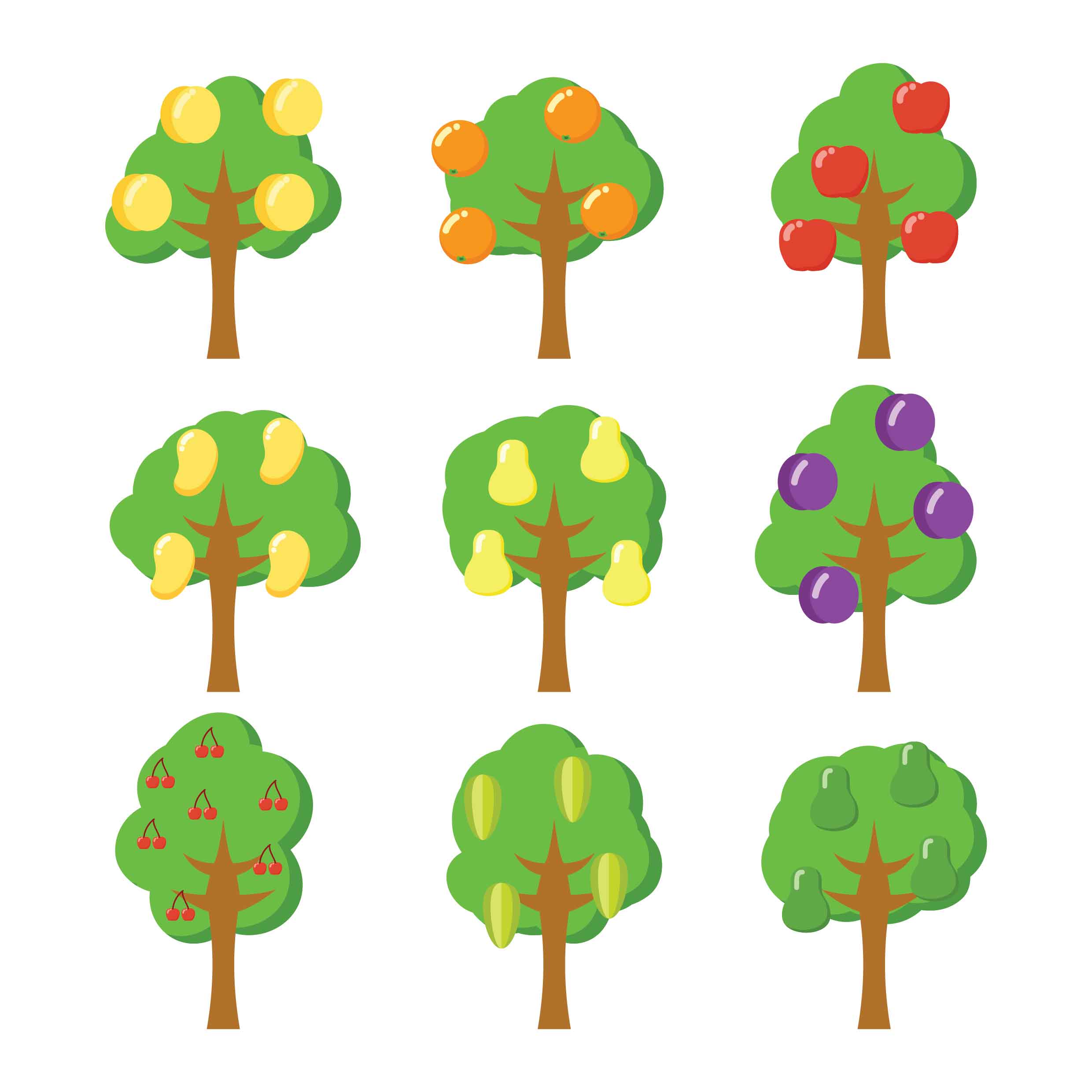 Fruit Tree Vector at GetDrawings Free download