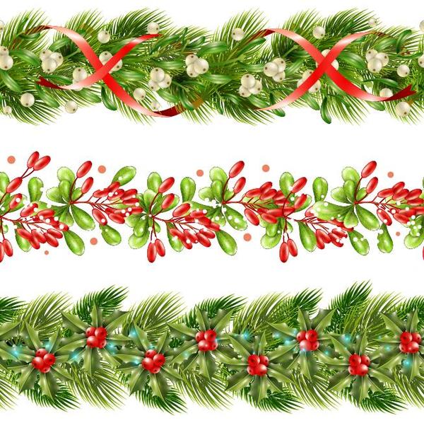 Christmas Clipart Holly Border Holly Border Vector at GetDrawings Free download