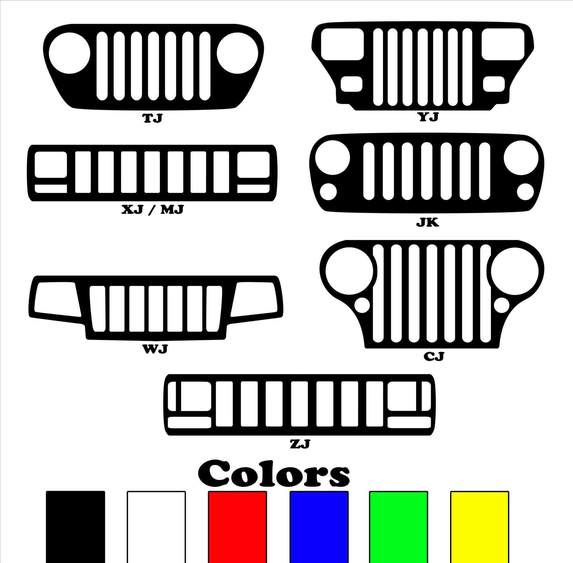 Jeep Grill Vector at GetDrawings Free download