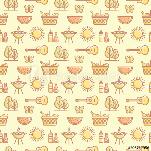 Picnic Pattern Vector at GetDrawings Free download