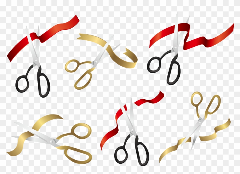 Ribbon Cutting Vector at GetDrawings Free download