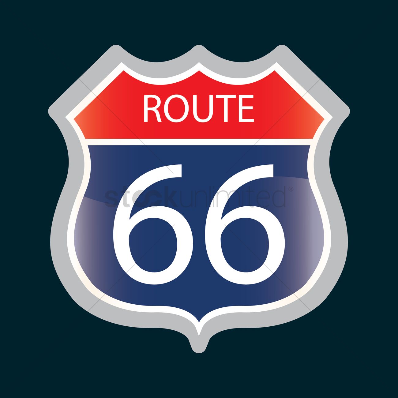 Route 66 Logo Vector at GetDrawings Free download