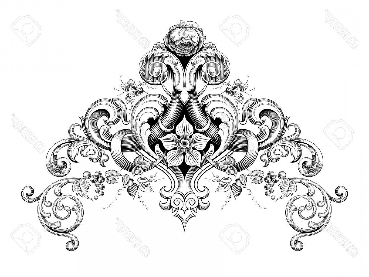 Victorian Border Vector at GetDrawings Free download