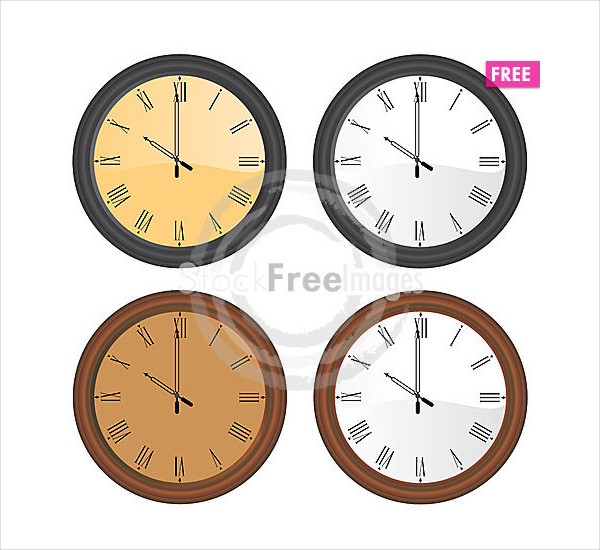 Wall Clock Vector at GetDrawings Free download