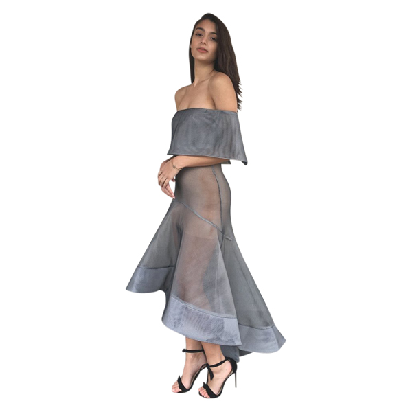 Bronx & Banco - Bronx & Banco Tulip Dress - Grey | All The Dresses