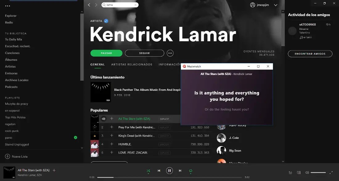 How to view song lyrics on Spotify for PC.