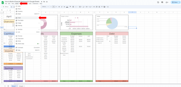 How to Build a Financial Dashboard in Google Sheets - FileDrop