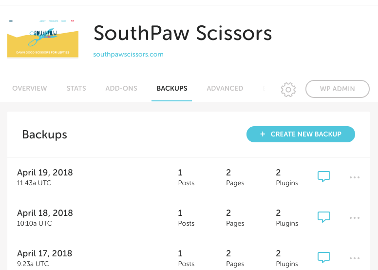 Flywheel Backups on Flywheel