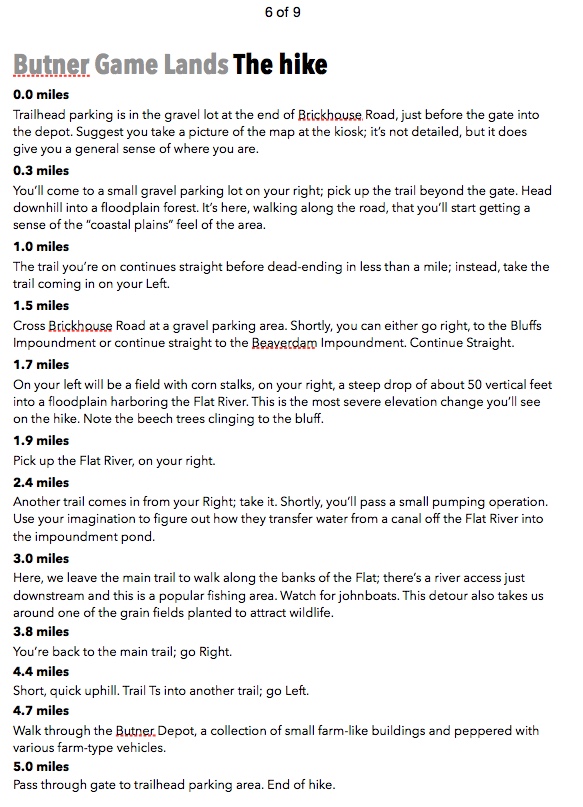 Piedmont Butner Gamelands GetGoing NC!