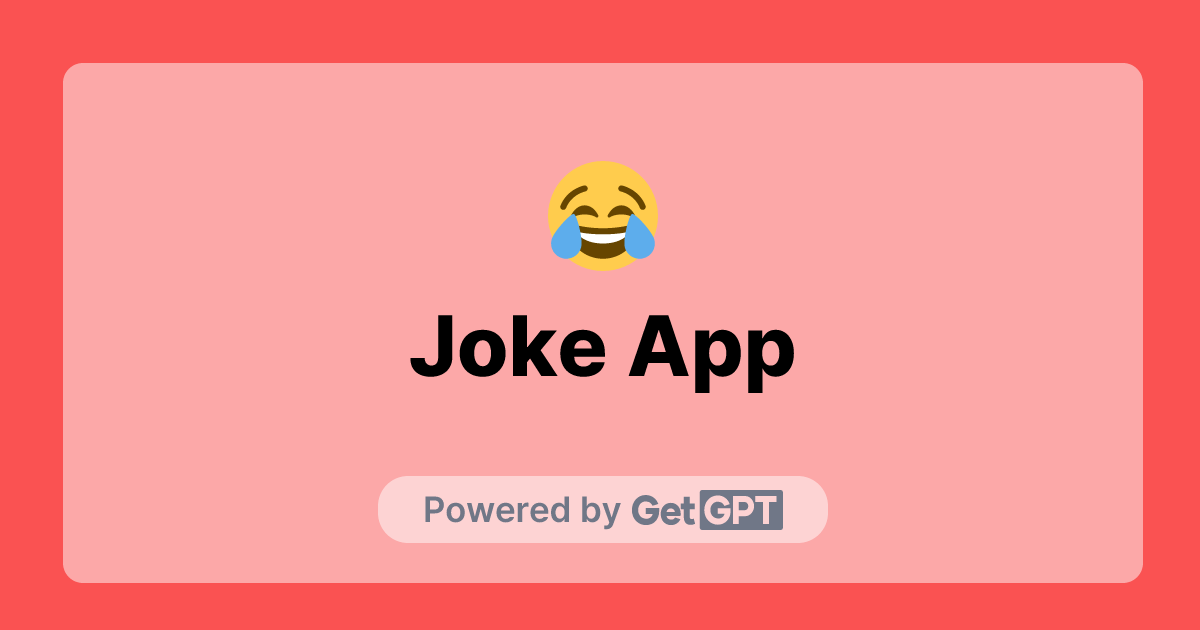 Joke App GetGPT