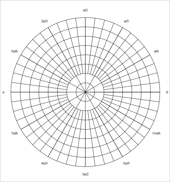 Free Circular Graph Paper Printable PDF Template – Get Graph Paper