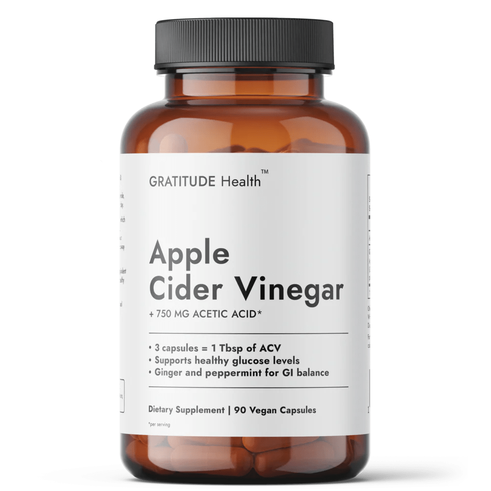 Apple Cider Vinegar Capsules (90 Capsules) Gratitude Health