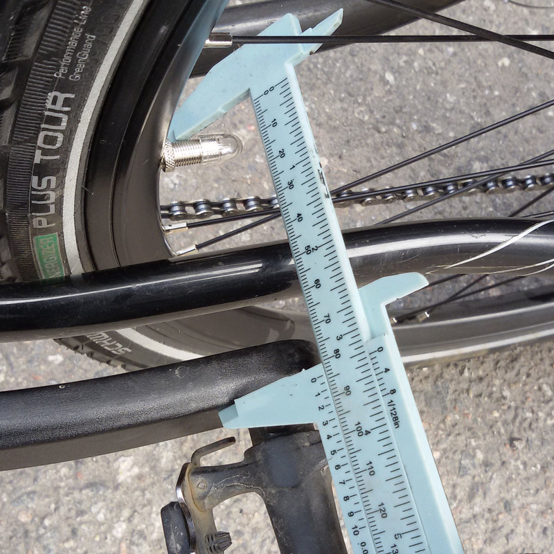 How to measure bicycle qfactor