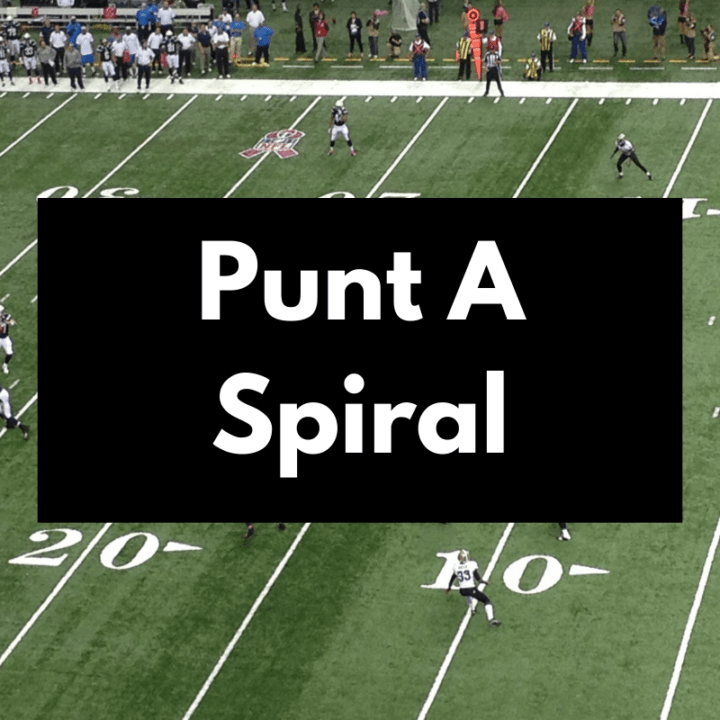 How To Punt A Spiral With A Football Get Hyped Sports
