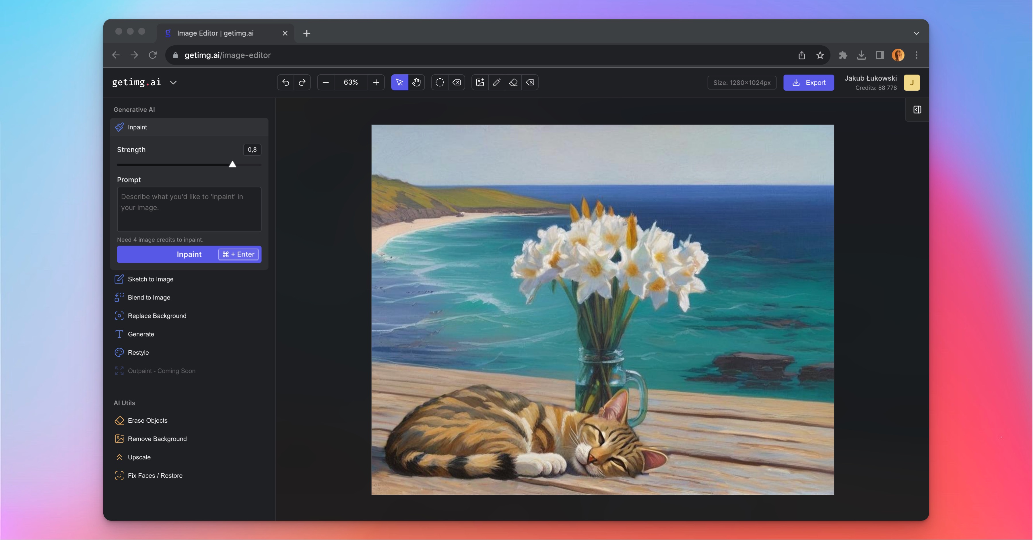 AI Image Editor Online Inpaint, Erase and More getimg.ai