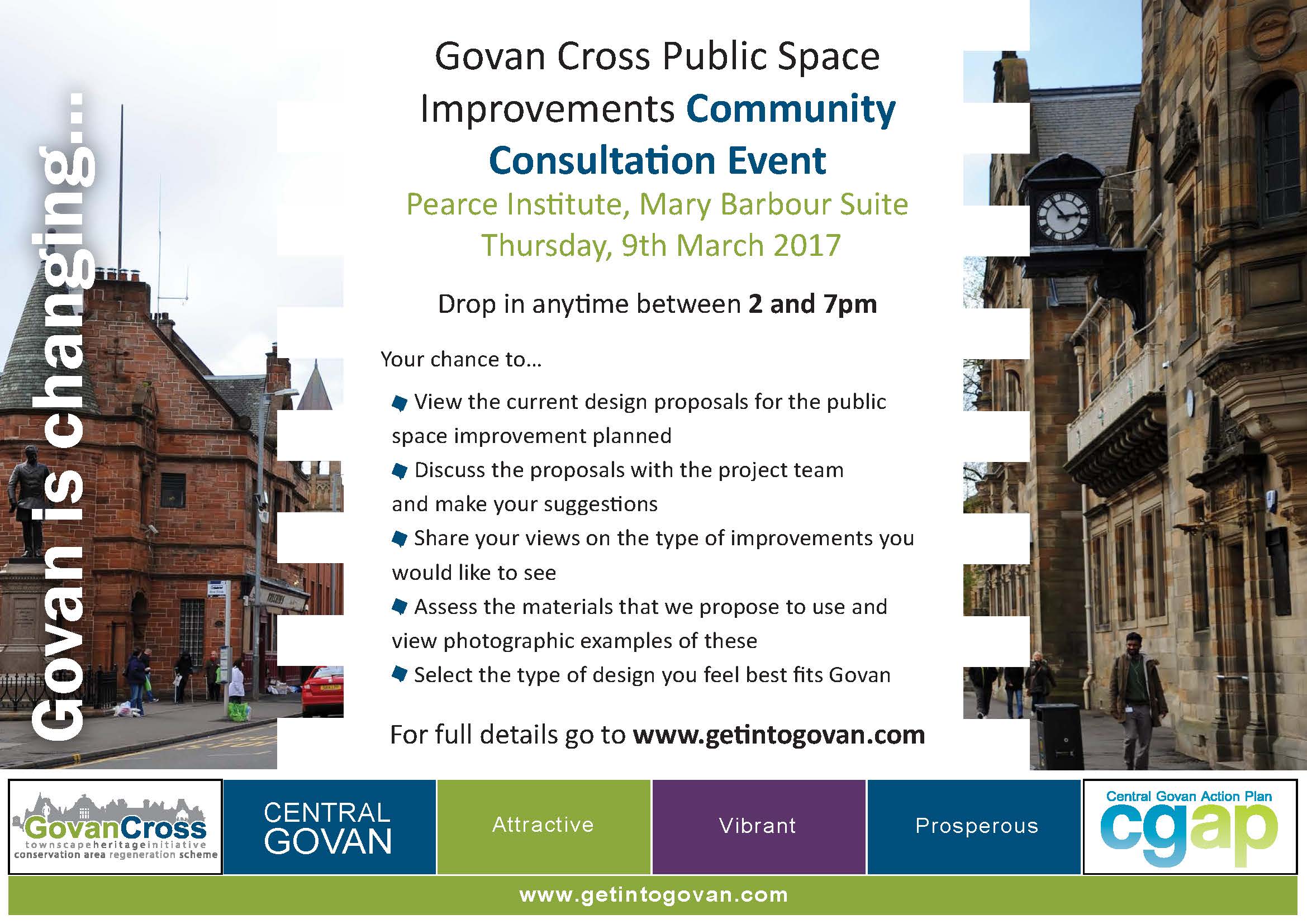 Get involved with the Govan Cross public space improvements Get Into