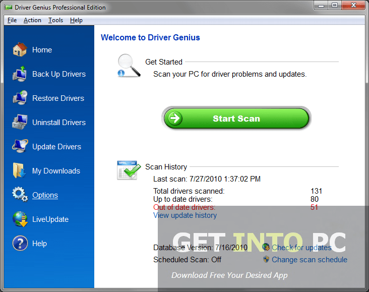 Driver Genius PRO Free Download GetIntoPC Free