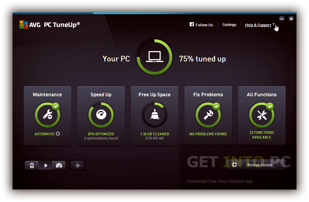AVG PC TuneUp 2016 64 Bit Free Download