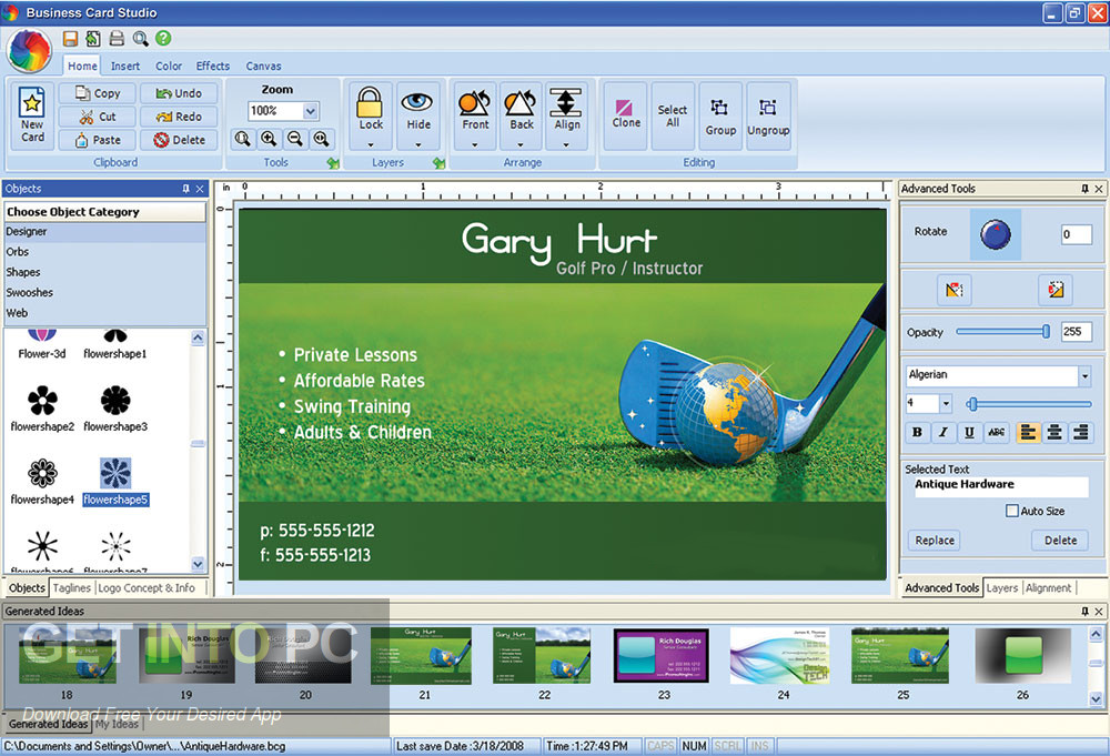 Summitsoft Business Card Studio Deluxe Free Download