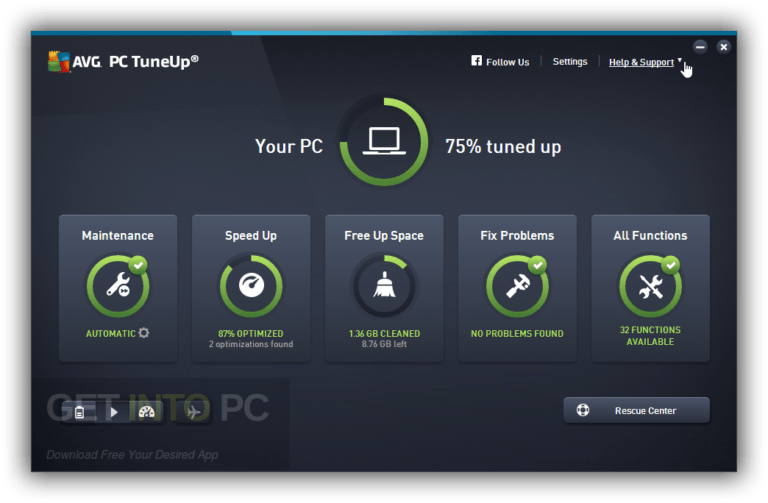AVG PC TuneUp 2017 Free Download