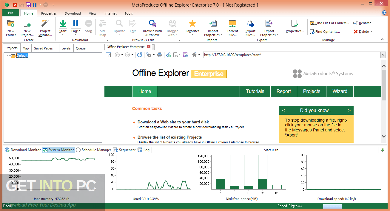 MetaProducts Offline Explorer Enterprise 2019 GetIntoPC