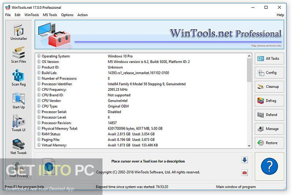 WinTools net Professional Free Download