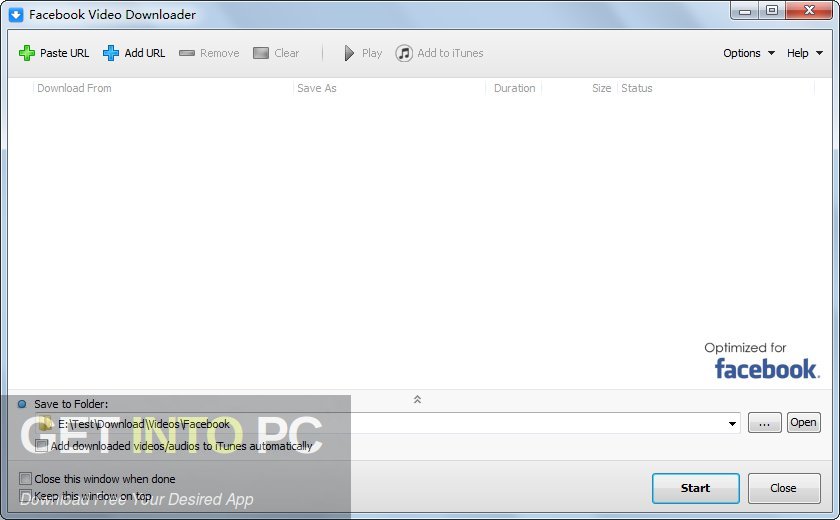 Facebook Video Downloader Free Download