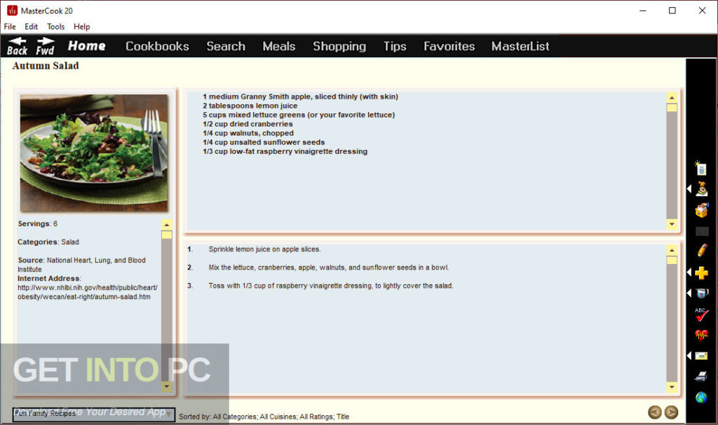 MasterCook Free download and software reviews
