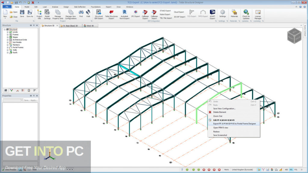 Tekla Portal Frame & Connection Designer 2021 Free Download