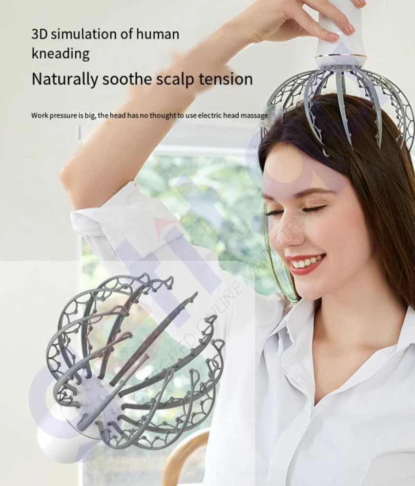 GETIT.QA BUY ELECTRIC OCTOPUS HEAD AND SCALP MASSAGER Doha Qatar
