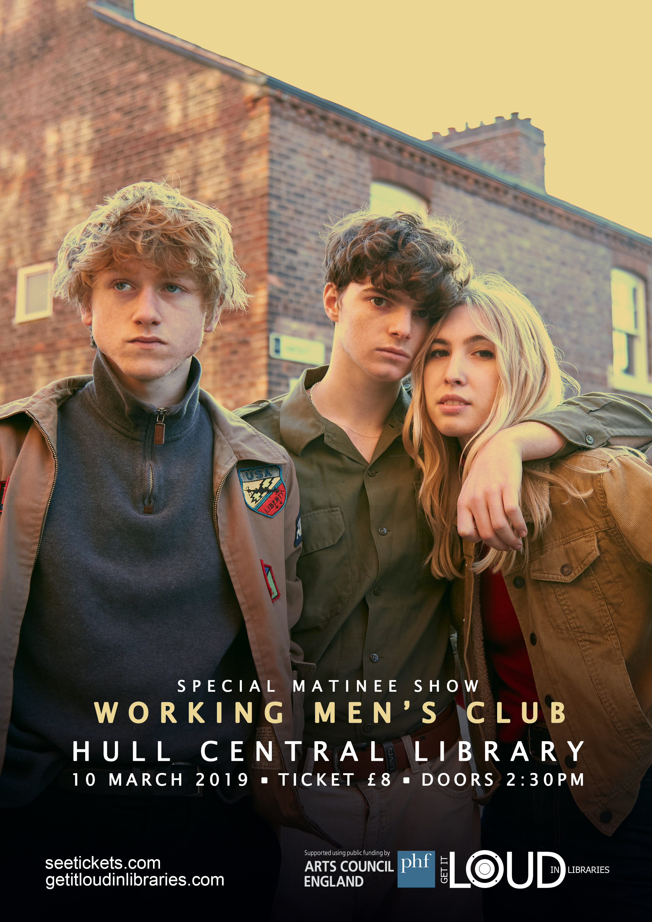 Working Men’s Club Get it Loud in Libraries