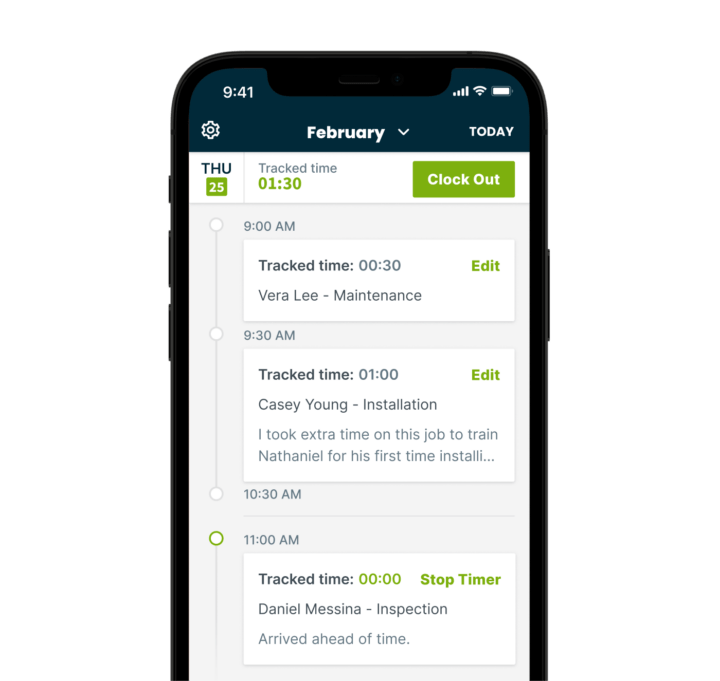 1 Easiest to Use Time and Job Tracking Software Jobber
