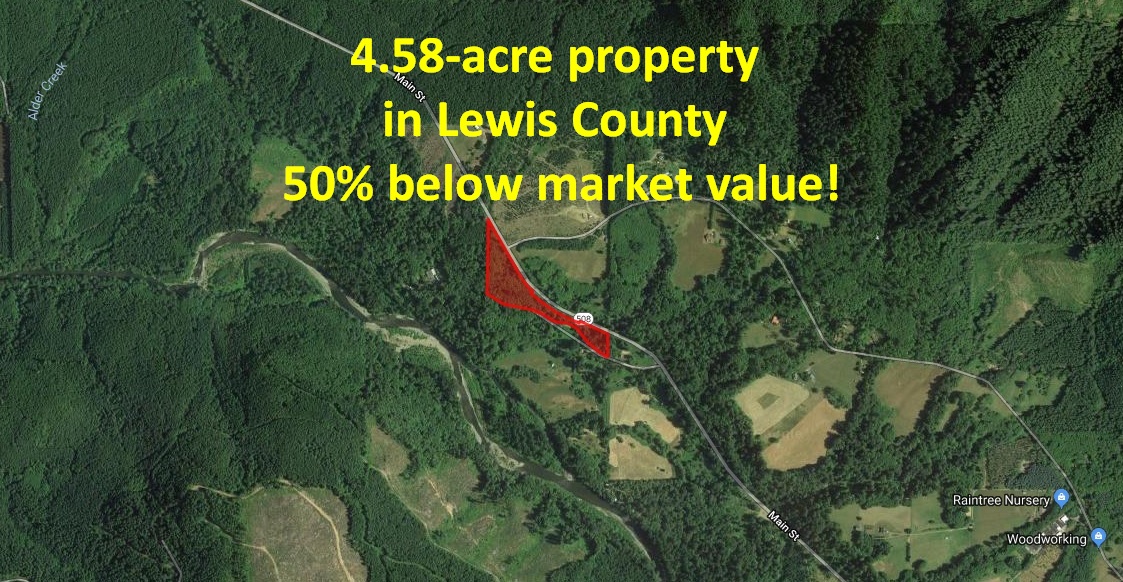 4.58 Acre Property in Lewis County, WA 50 Below Market Value! Seller Financing Offers