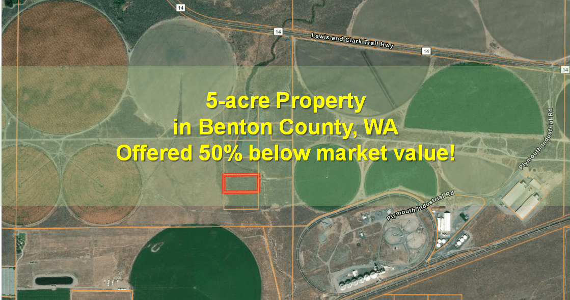 5Acre Property in Benton County, WA Offered 50 below market value