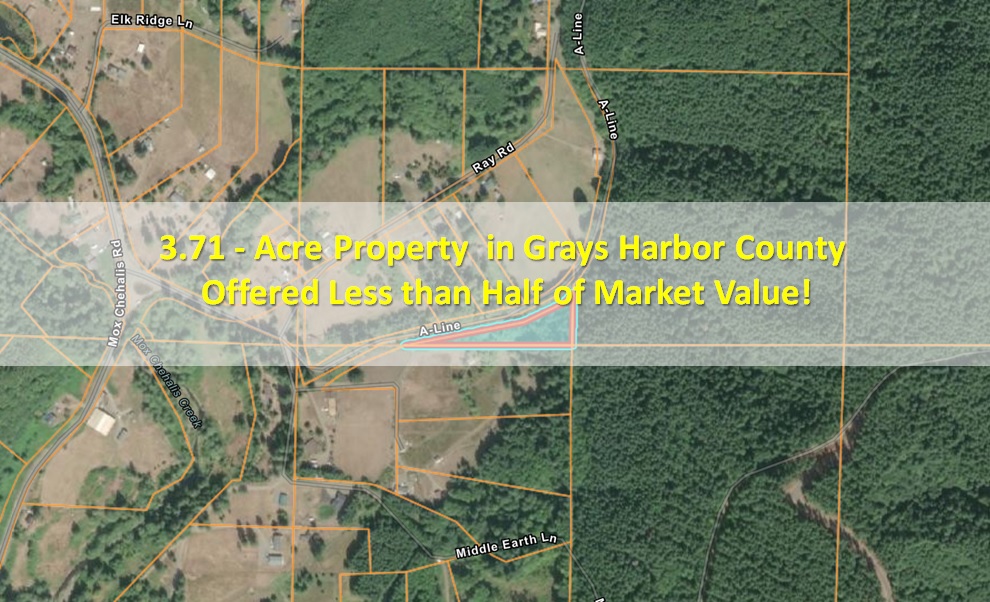 3.71Acre Property in Grays Harbor County Offered at Less than Half of